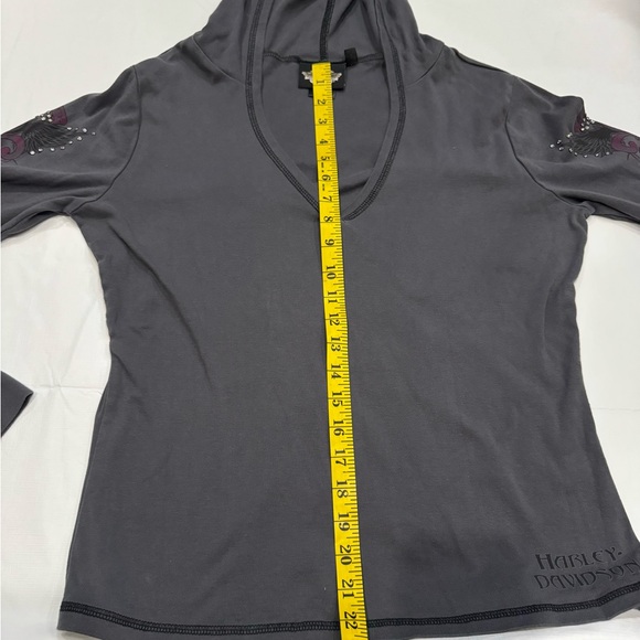 Harley Davidson hooded long sleeve t-shirt - Picture 3 of 5